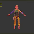 Game Movie Character In Yellow Cap Green Vest Blue Sleeves Yellow Pants With Tool Belt