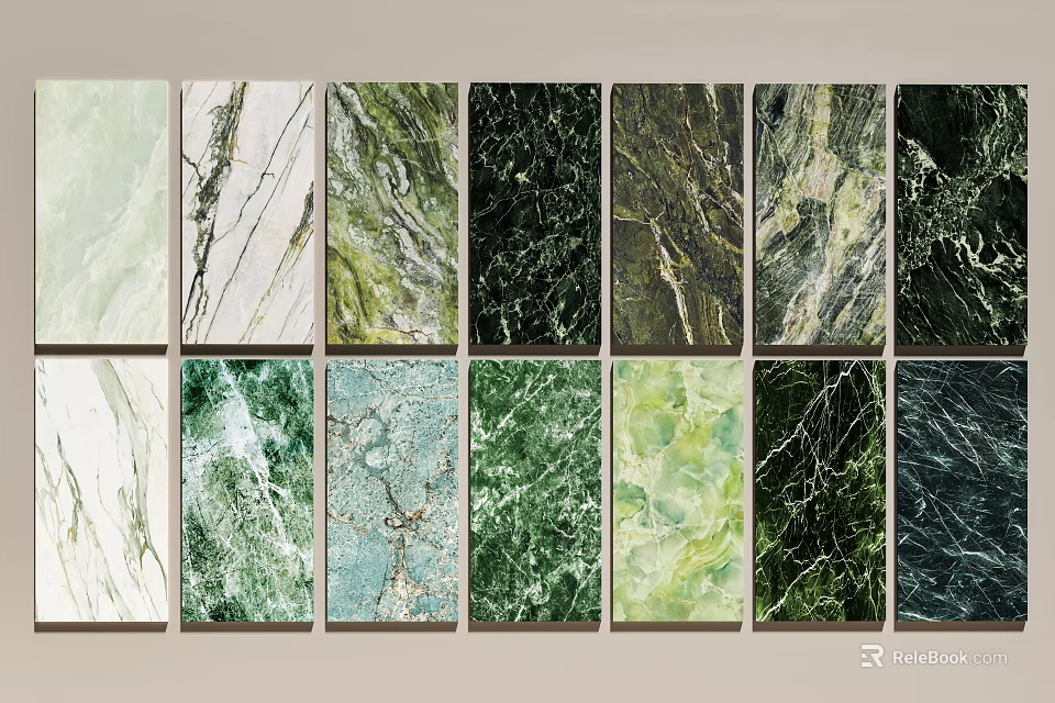 Decorative Wall Panels With Marble Texture And Various Color Options For Interior Design 3d model 