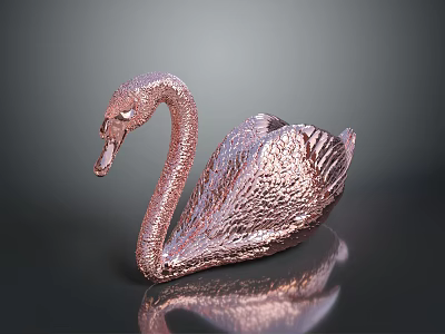 Swan bird bird bird bird wild animal game animal cartoon character game character 3d model