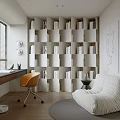 Modern study 3d model