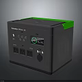 Shinco Portable Power Station With Digital Display Gray Green Top And Power Outlets