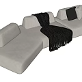 Modern Multiplayer Sofa 3d model