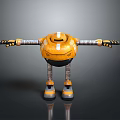 Robot Assistant Small Robot Butler Robot Butler Figure Game Figure 3d model