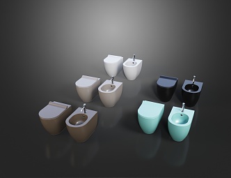 Basin Toilet 3d model