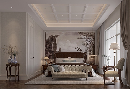 European Bedroom 3d model