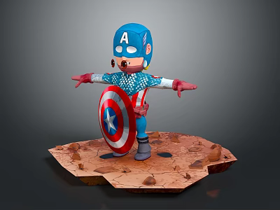 Captain America Captain America Captain America Cartoon Captain America Animation Captain America 3d model