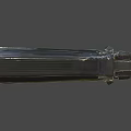 Black Metallic Pistol Firearm Weapon With Detailed Grip And Trigger Design