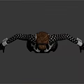 3D Anime Character Model With Bunny Ears Black Bodysuit Patterned Sleeves Gloves And Boots