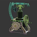 Vintage Rotary Dial Telephone With Coiled Cord As Early Mobile Digital Communication Mechanical Device