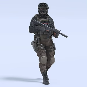Special Forces Soldiers Police Military Special Forces 3d model