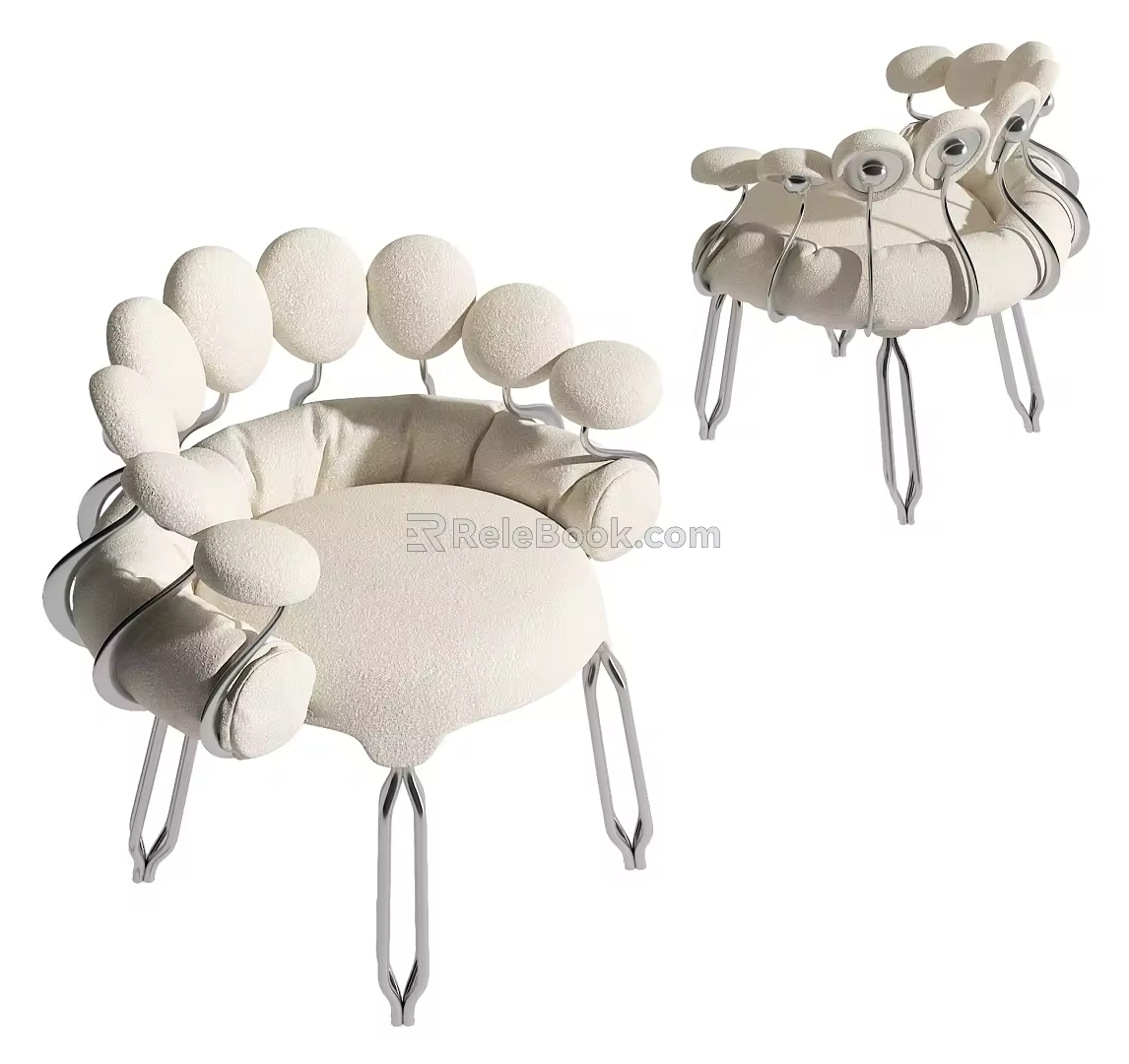 Pankratov single chair 3d model