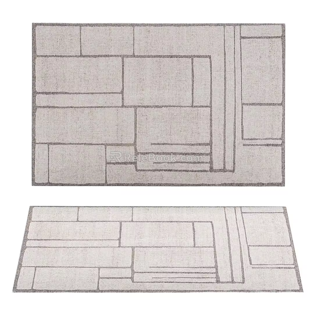 Simple Carpet Simple Carpet Pattern Carpet Strip Carpet Plush Carpet Living Room Carpet 3d model