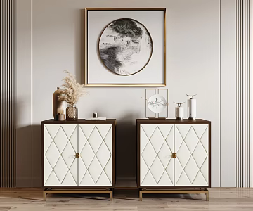 Chinese bedside table 3d model