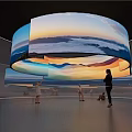 Advanced Computer Driven Circular Display Enabling Immersive Interactive Visual Experience With Multiple Users 3d model