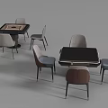 Stylish Modern Card Playing Tables With Comfortable Chairs For Recreational Gaming Areas