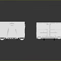 Heavy Duty White Metal Truck Cargo Containers With Empty And Gravel Filled Bodies For Transport Use