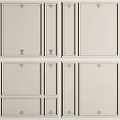 Modern Decorative Wall Panel Design With Symmetrical Patterns Elegant Carvings And Clean Lines 3d model