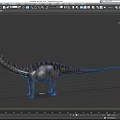 Mamen Creek Dinosaur Herbivorous Dinosaur Emei Dinosaur Cretaceous Jurassic Long Neck Dragon Low Face Number Low Model Simple Model Game Movie and TV Level Super Realistic 3d model
