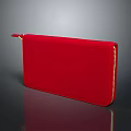 Red Long Zipper Wallet Stylish Daily Essentials With Smooth Surface And Durable Zipper