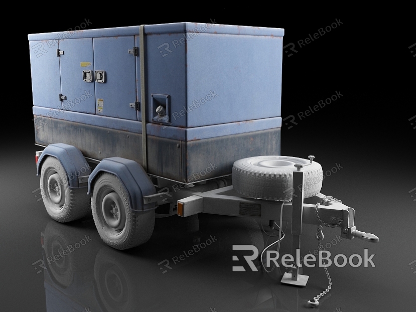 Diesel generator mobile generator trailer power generation equipment model