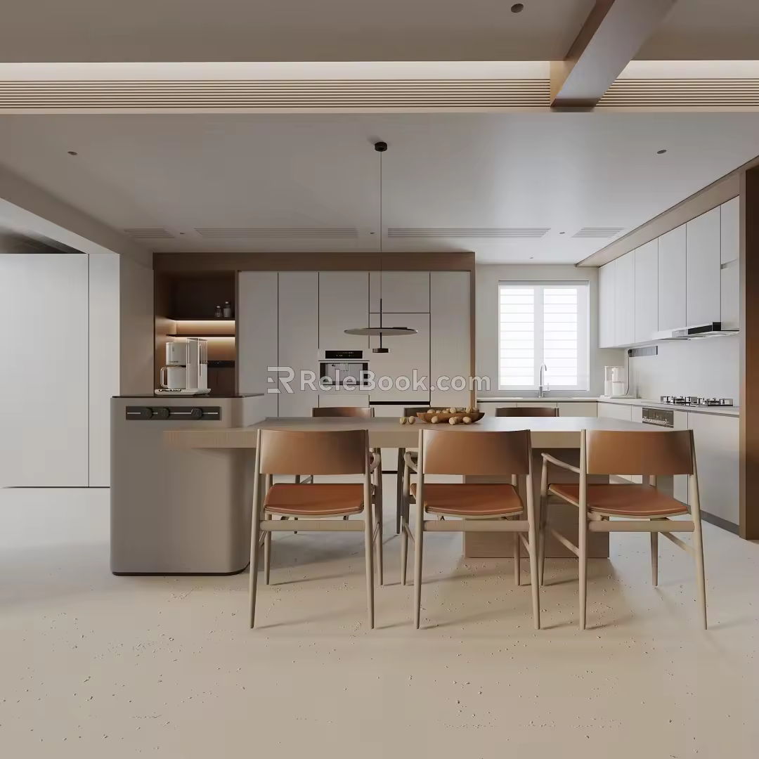 Modern table combination 3d model