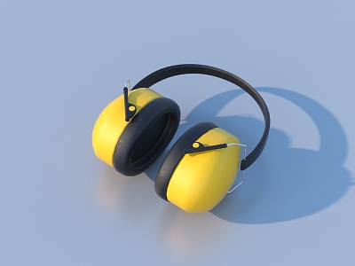 Earphone work protection earphones 3d model