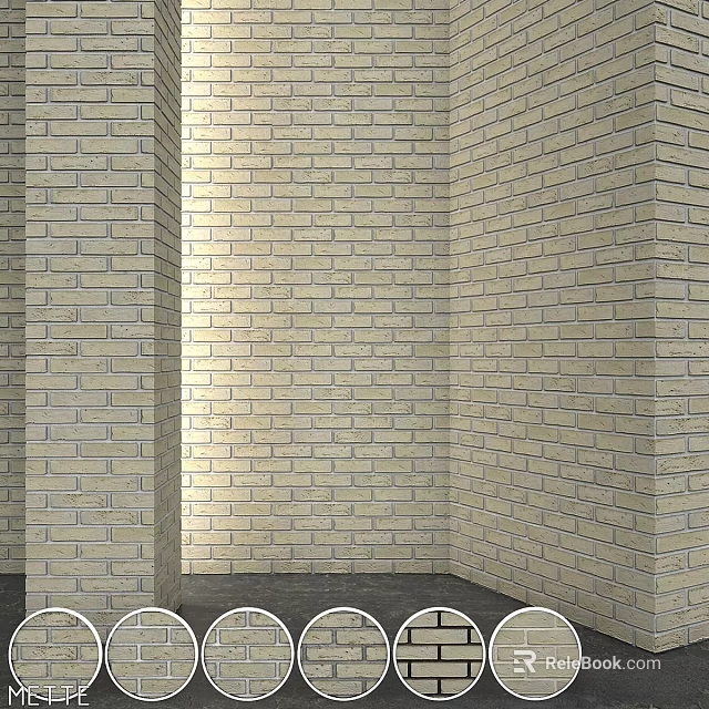 Building Components Featuring Brick Wall Structure With Smooth Surface And Durable Design 3d model