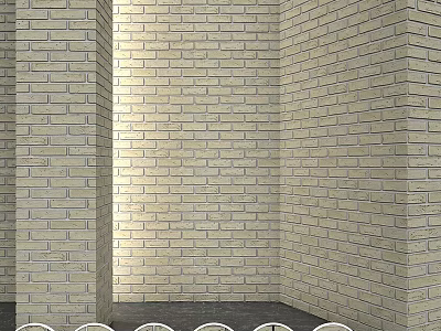 Building Components Featuring Brick Wall Structure With Smooth Surface And Durable Design 3d model