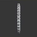 Sparkling Round Diamond Ring With Shiny Stones As Daily Jewelry Accessory