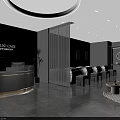 Bright Elegant Pure White Beauty Salon Interior Design With Comfortable Reception And Cozy Lounge Area