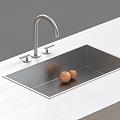 Modern stainless steel sink kitchen sink under counter basin faucet vegetable basin embedded sink single sink 3d model