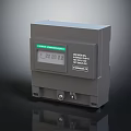Electronic Energy Meter With Digital Display And Voltage Current Measurement Parameters 3d model