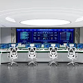Monitoring room 3d model