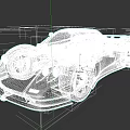Silver Supercar With Sleek Aerodynamic Body Black Roof And Large Alloy Wheels