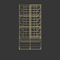 Wooden Building Frame Scale Model Showing Roof Truss And Floor Framing Structure