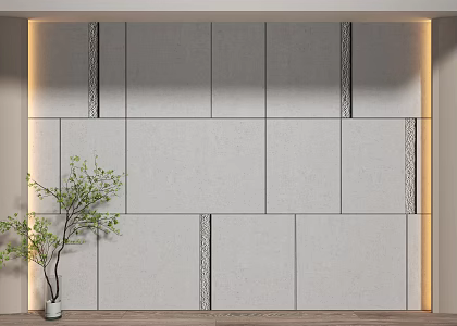 Stone background wall 3d model