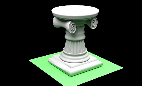 European Roman Column 3d model