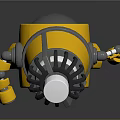Industrial Robot Single Wheel Robot Double Wheel Robot 3d model