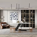 Modern study 3d model