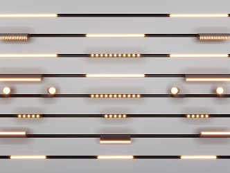 Modern spotlight track spotlight magnetic attraction lamp 3d model