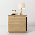 Stylish Bedside Tables With Drawer Design And Decorative Lamp Vase Accents