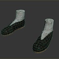 Cloth Shoes Flat Shoes Canvas Shoes Old Cloth Shoes Dad Shoes Casual Running Shoes Beans Loafers 3d model