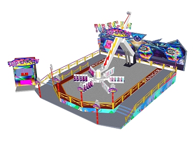 Modern Amusement Equipment Playground Facilities model