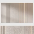 Modern Background Wall Design With Vertical Stripes And Textured Neutral Surface