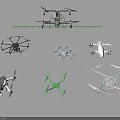 Smart Drone Machines Display Various Models Featuring Different Designs And Structures