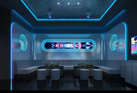 Modern KTV rooms 3d model