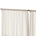Beige Linen Window Curtains For Modern Home Decor Hanging Style