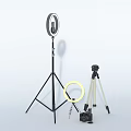 Essential Professional Photography Gear Setup With Ring Light Tripod And Camera