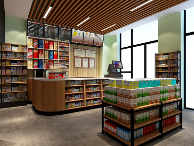 Modern Supermarket 3d model