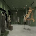 VIEAING Clothing Store Window Display With Mannequins And Stylish Outfits